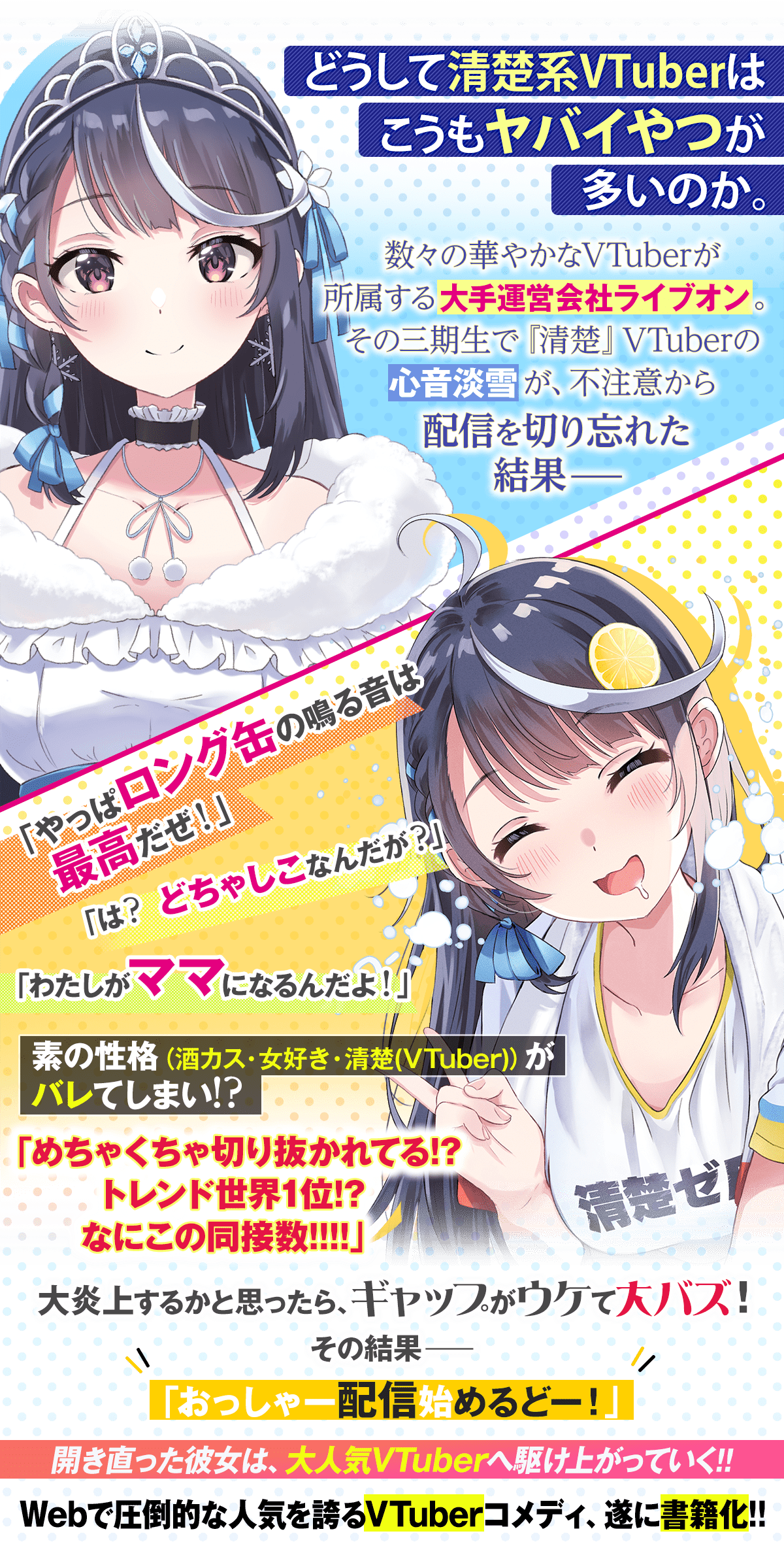 『VTuberなんだが配信切り忘れたら伝説になってた』あらすじ