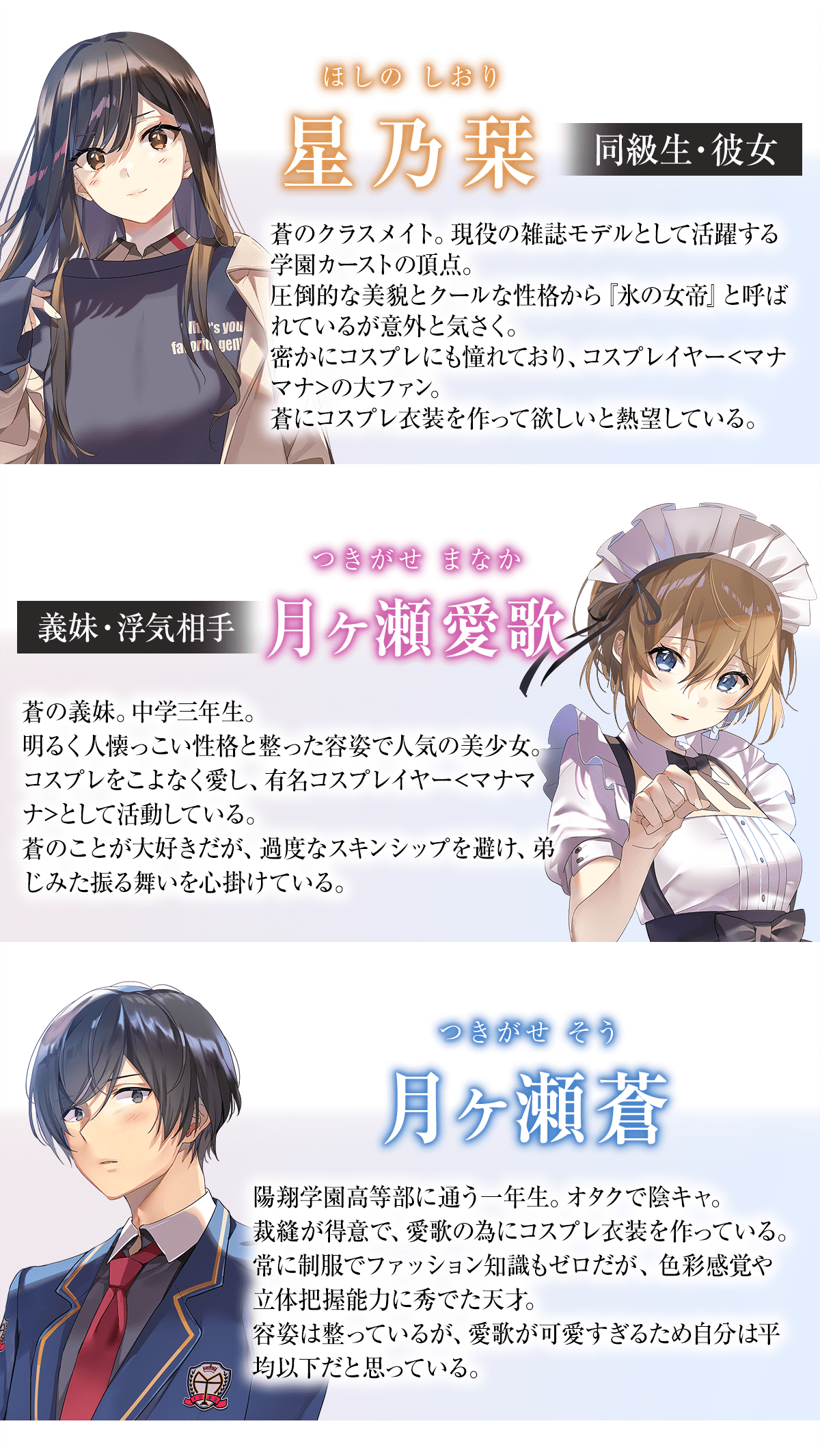 『義妹は浮気に含まれないよ、お兄ちゃん』登場人物