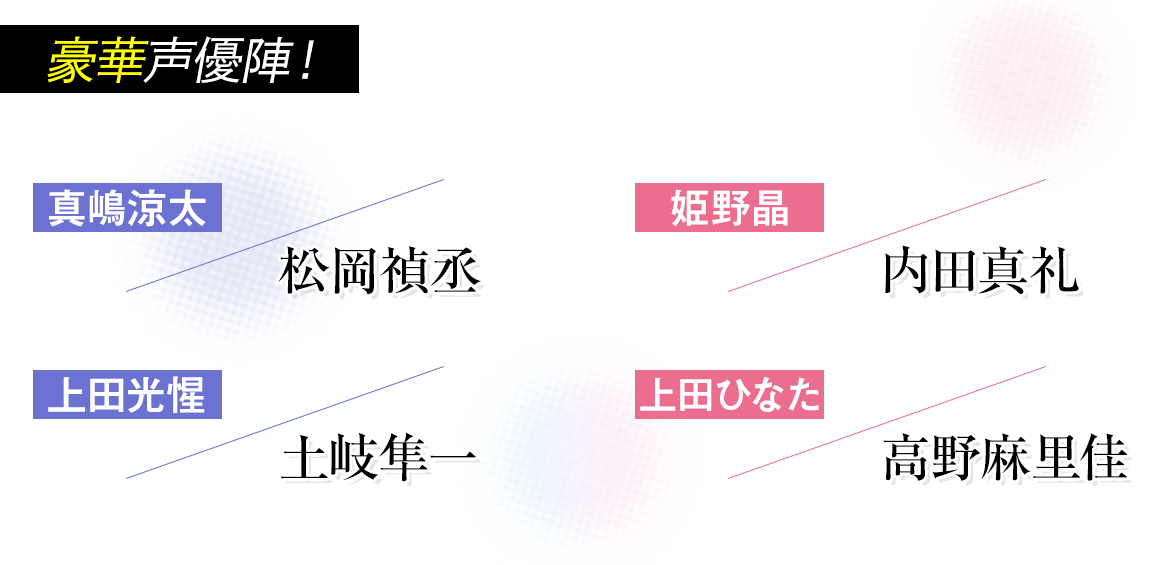 豪華声優陣!